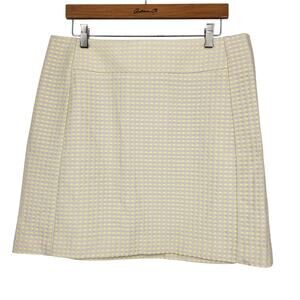 LOFT Yellow Polka Dot A-Line Skirt – Size 14